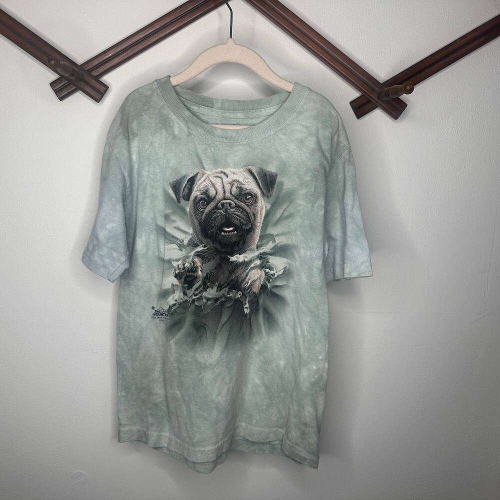 The Mountain Pug Tie Dye Graphic T